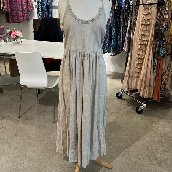 paper lace Dresses Oatmeal Linen Dress Poshmark